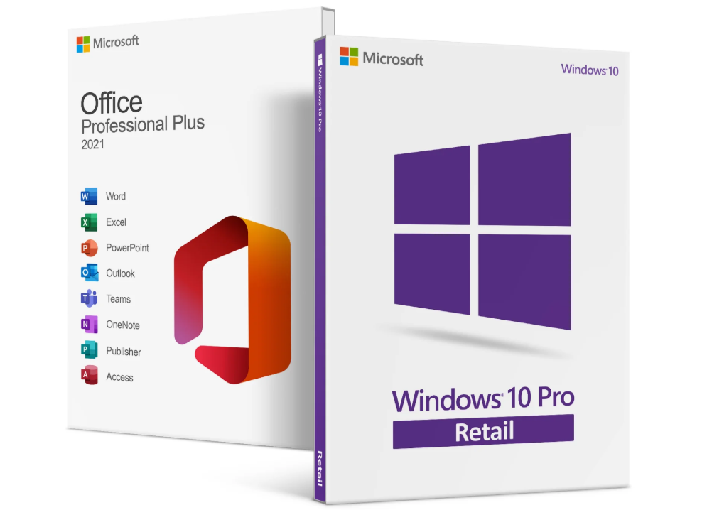 Windows 10 Pro + Office 2021 Pro Plus