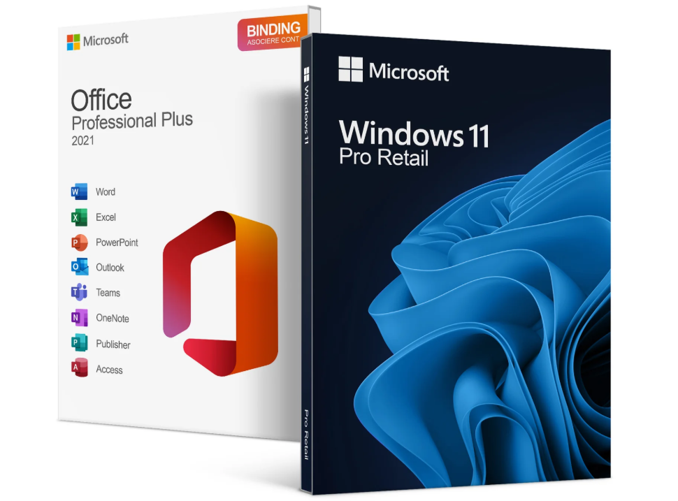Windows 11 Pro + Office 2021 Pro Plus Binding